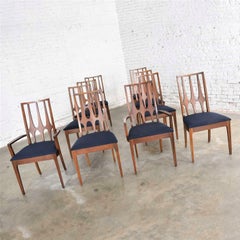 Sedie da pranzo Broyhill Brasilia Set originale di 10 sedie moderne di metà secolo, 1962-1970