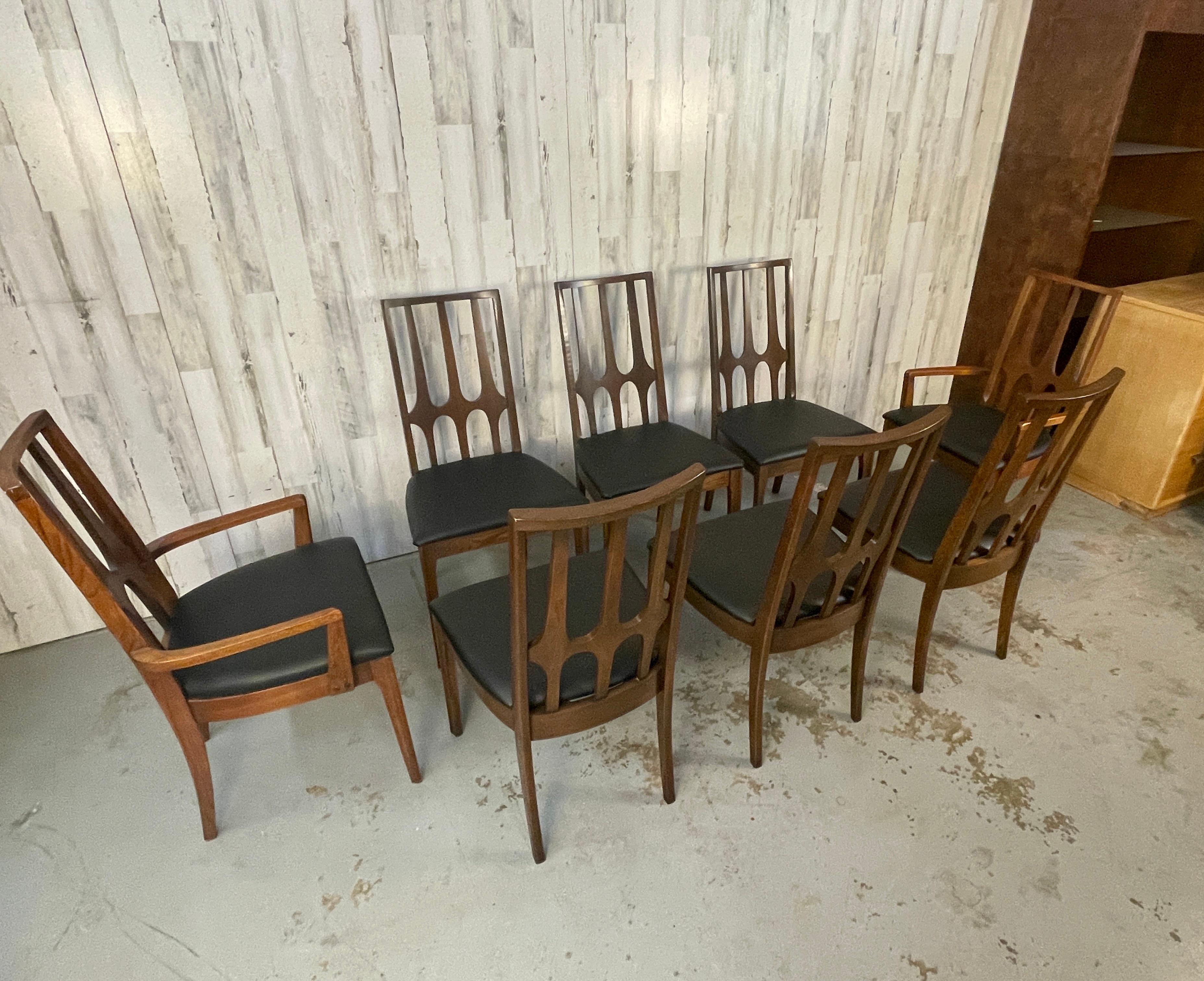 North American Broyhill Brasilia Dining Chairs, Set of 8 For Sale