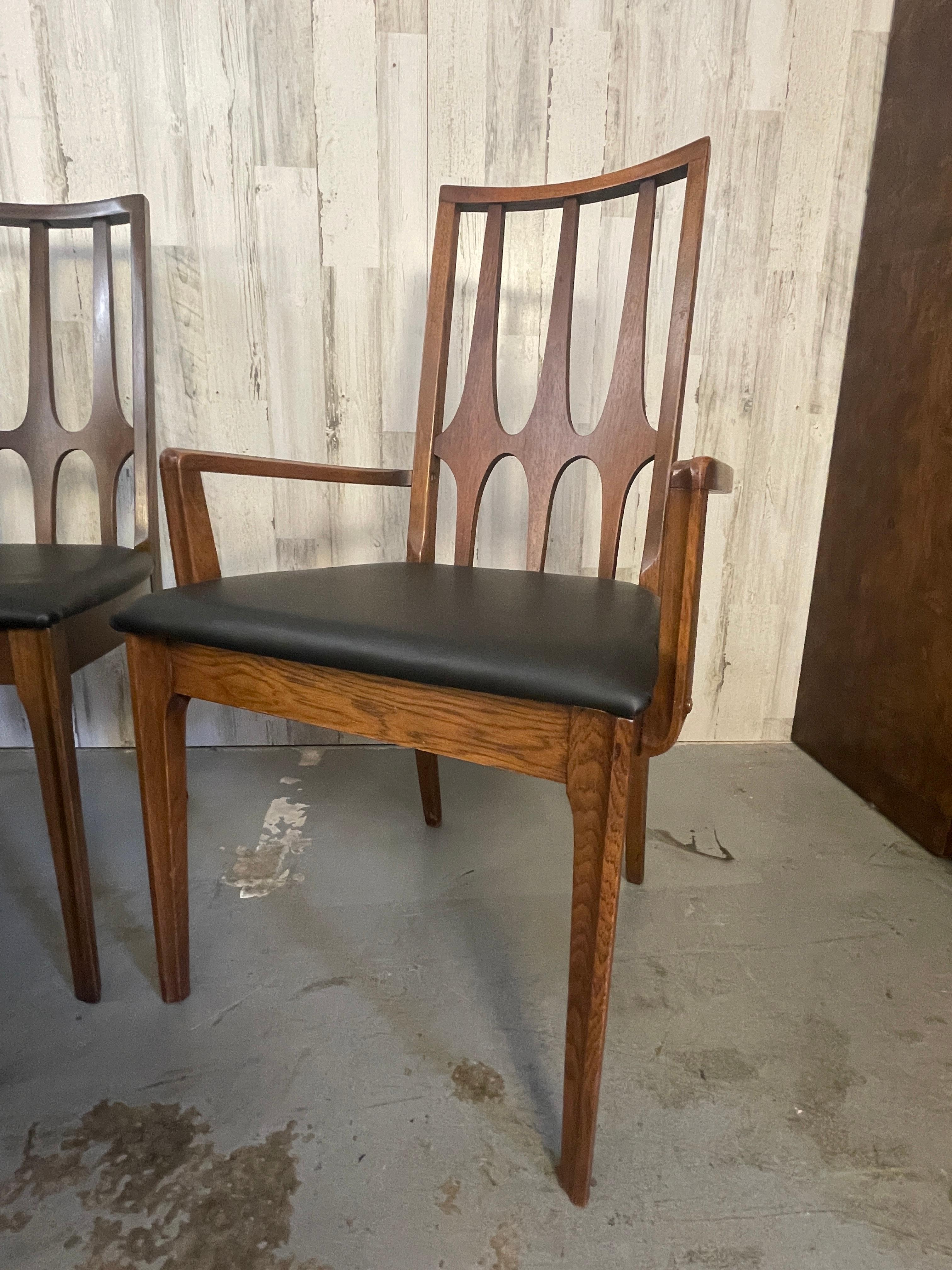 20th Century Broyhill Brasilia Dining Chairs, Set of 8 For Sale