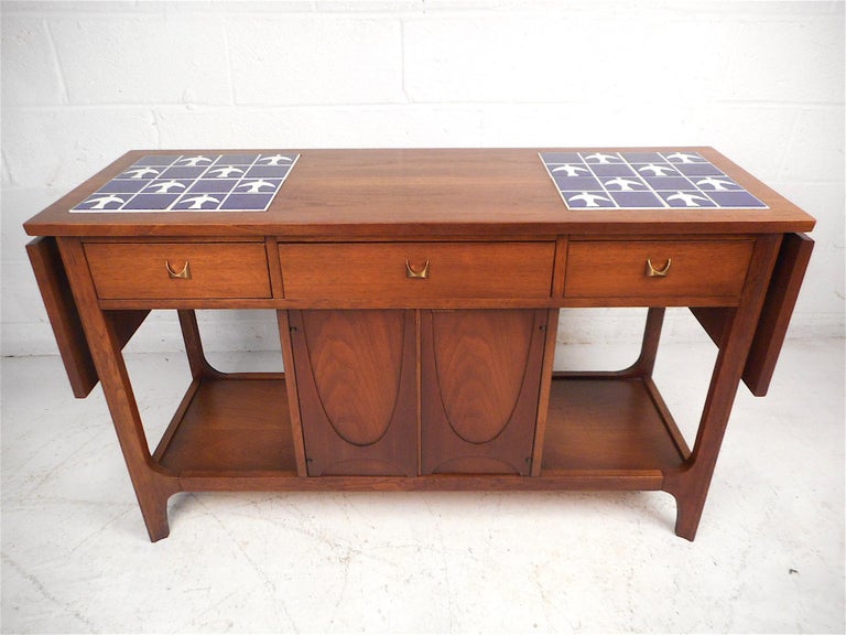 Broyhill Brasilia DropLeaf Console Table For Sale at 1stDibs