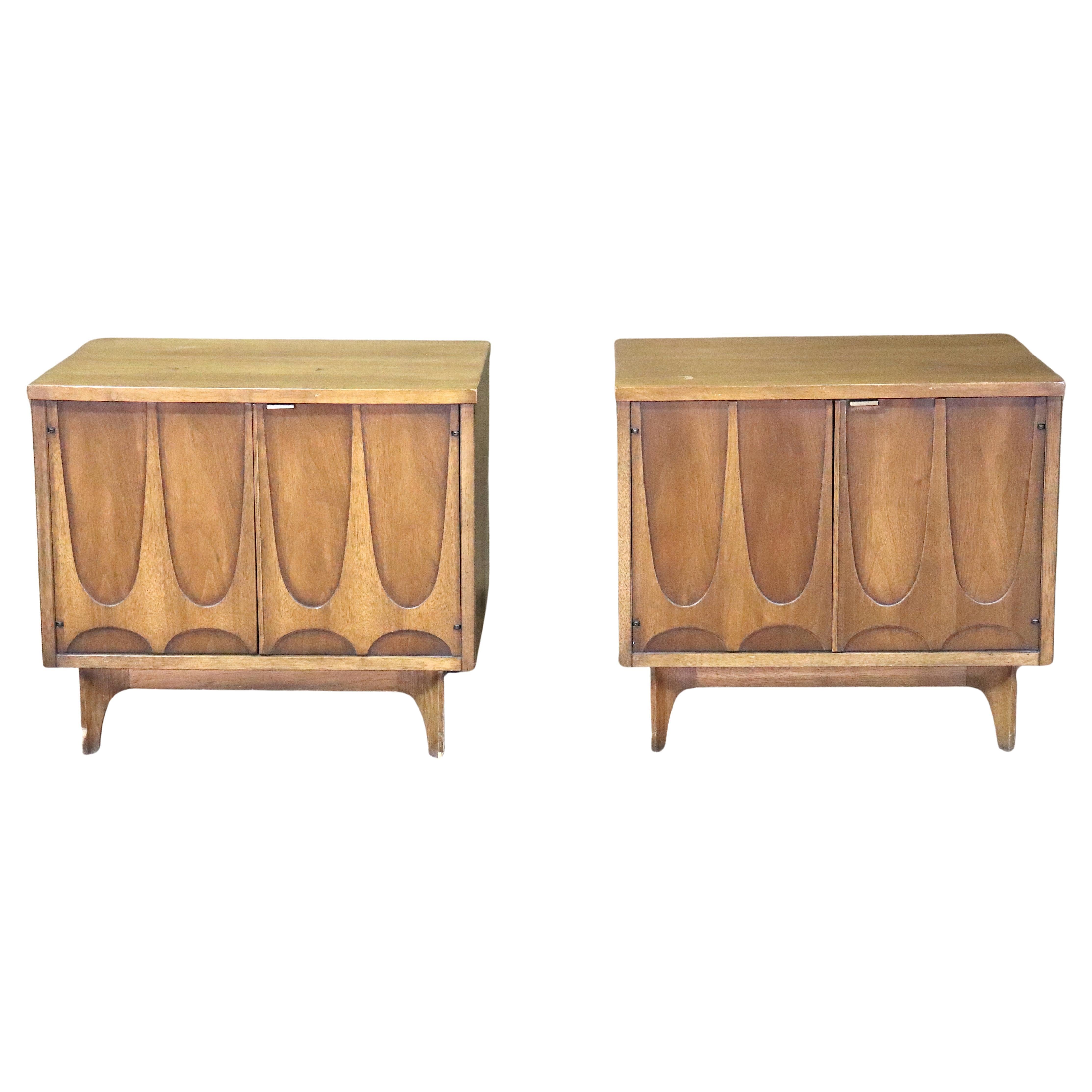 Broyhill 'Brasilia' End Tables / Record Cabinets