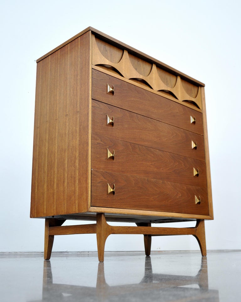 Broyhill Brasilia Highboy Dresser at 1stDibs