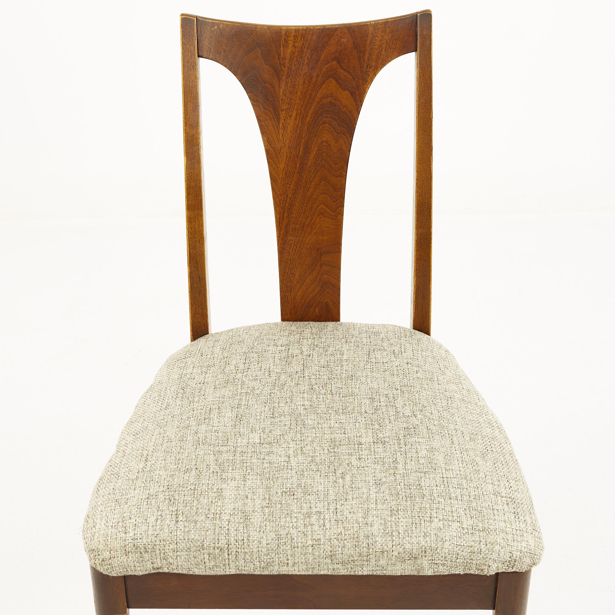 Upholstery Broyhill Brasilia II Mid Century Dining Chairs, Set of 6