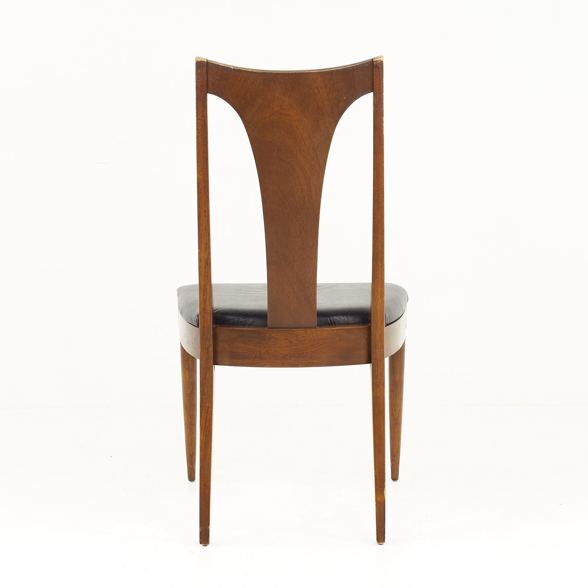 Broyhill Brasilia II Mid Century Dining Chairs, Set of 6 In Good Condition In Countryside, IL