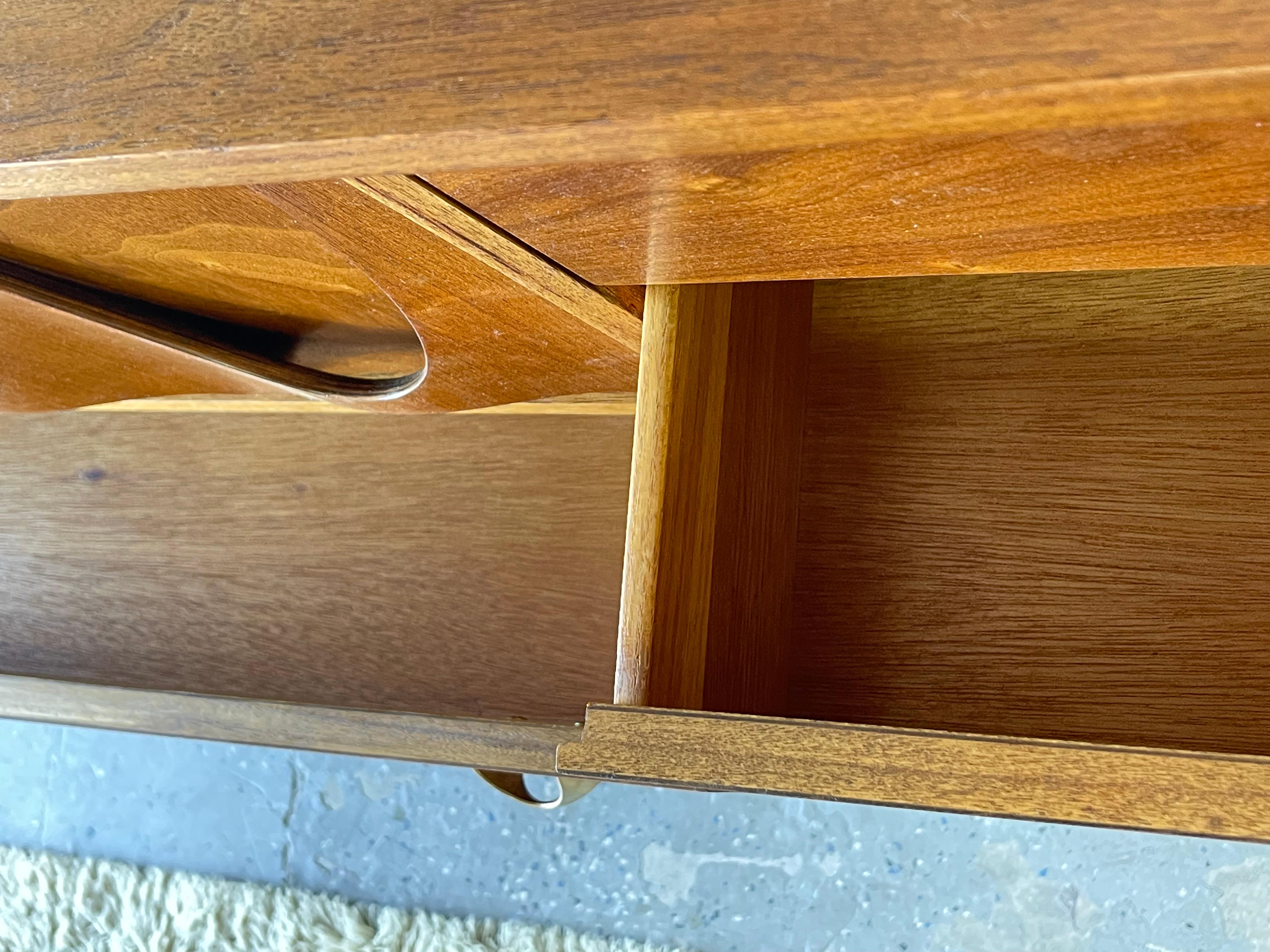 Mid-20th Century Broyhill Brasilia Magna Mid-Century 8 Drawer Highboy Dresser Gentleman's Chest
