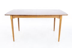 Broyhill Brasilia Mid Century 10 Person Walnut Surfboard Dining Table