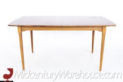 Broyhill Brasilia Mid-Century 10 Person Walnut Surfboard Dining Table
