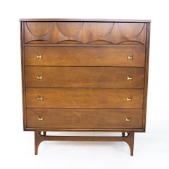 Broyhill Brasilia Mid Century 5 Drawer Highboy