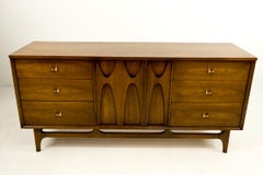 Broyhill Brasilia Mid Century 9 Drawer Lowboy Dresser