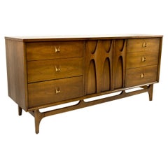 Broyhill Brasilia Mid Century 9 Drawer Lowboy Dresser