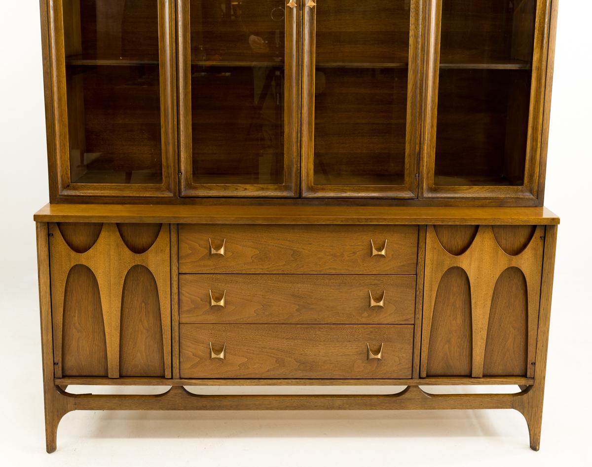 American Broyhill Brasilia Mid Century Buffet and Hutch