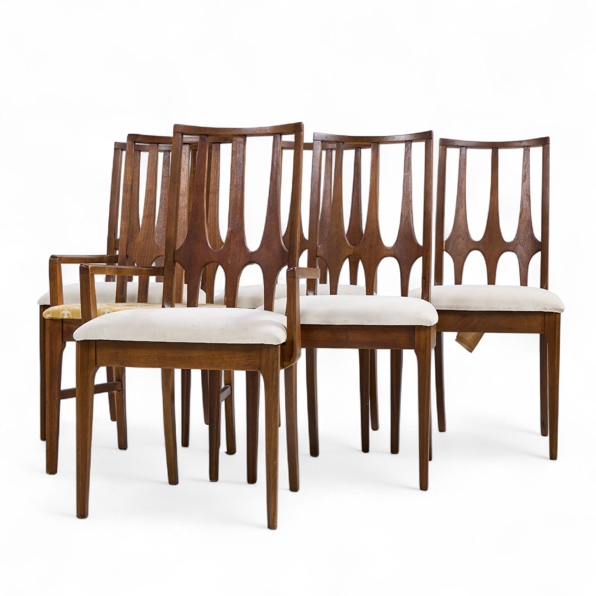 Mid-Century moderno Broyhill Brasilia - Set di 6 sedie da pranzo del Medioevo in vendita