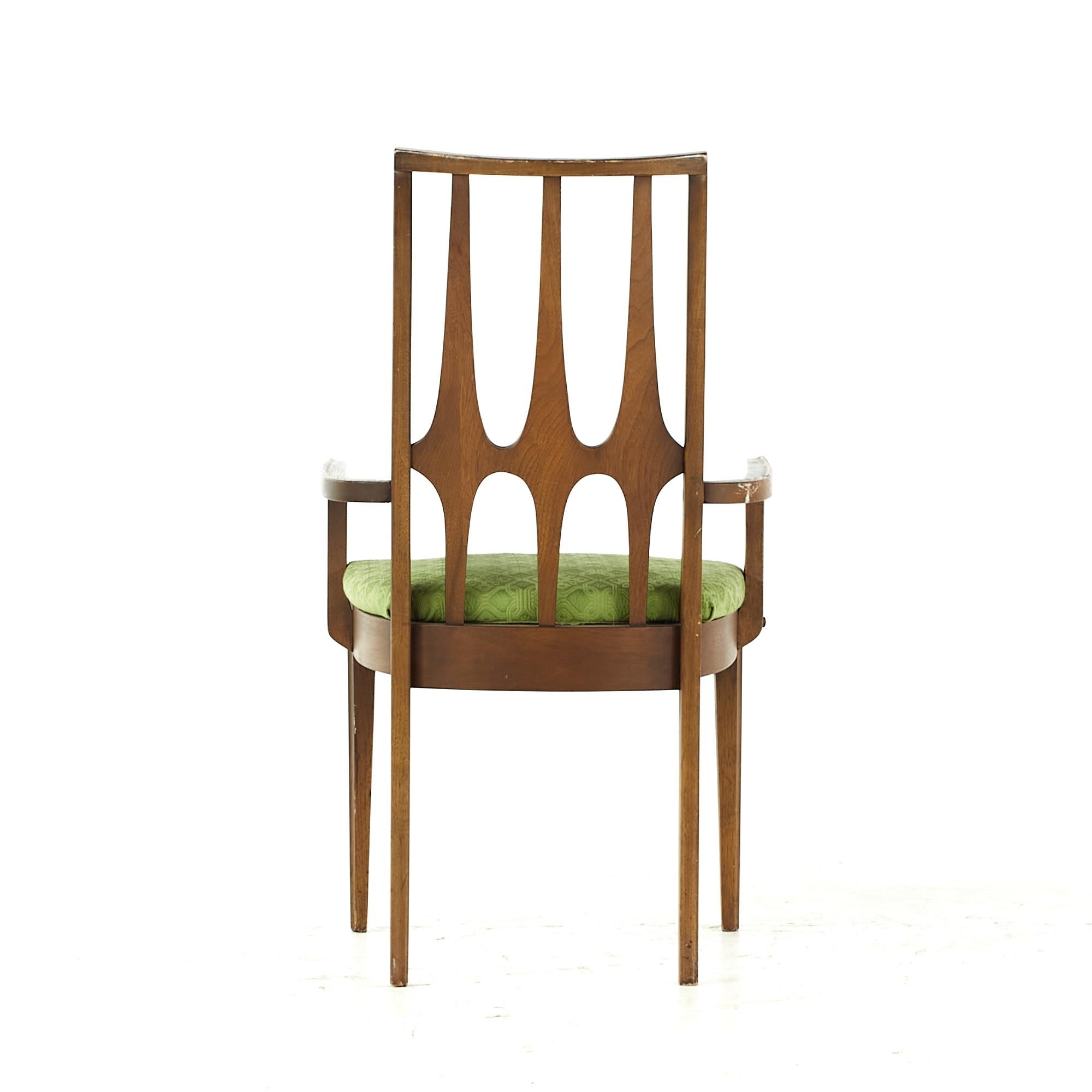 Broyhill Brasilia Midcentury Dining Chairs with 1 Captain, Set of 5 For Sale 5