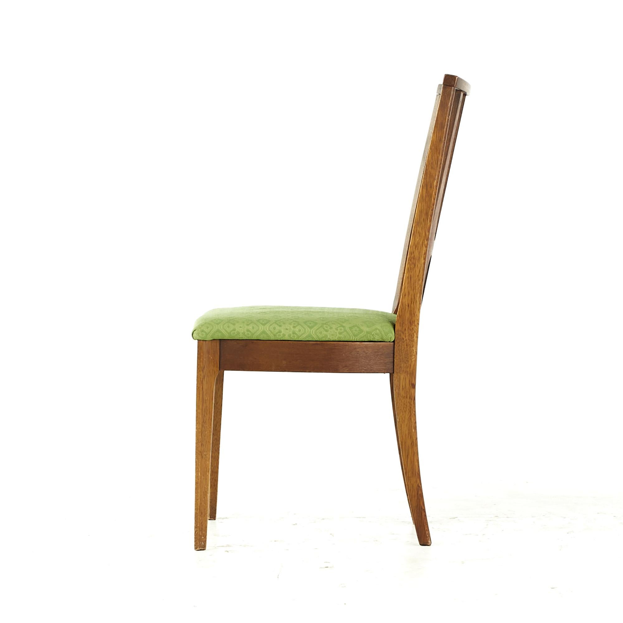 Late 20th Century Broyhill Brasilia Midcentury Dining Chairs with 1 Captain, Set of 5 For Sale