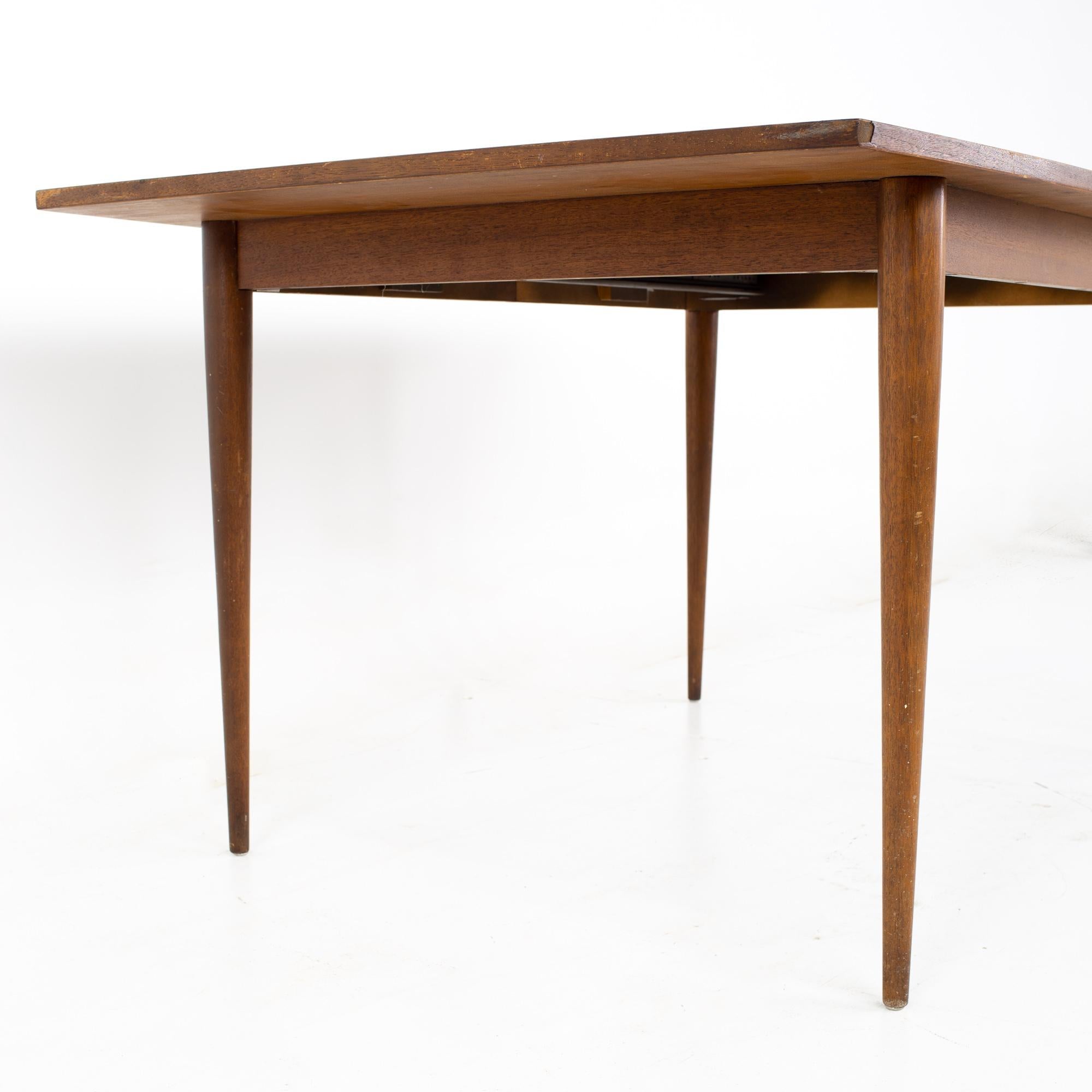 American Broyhill Brasilia Mid Century Dining Table, No Leaf For Sale
