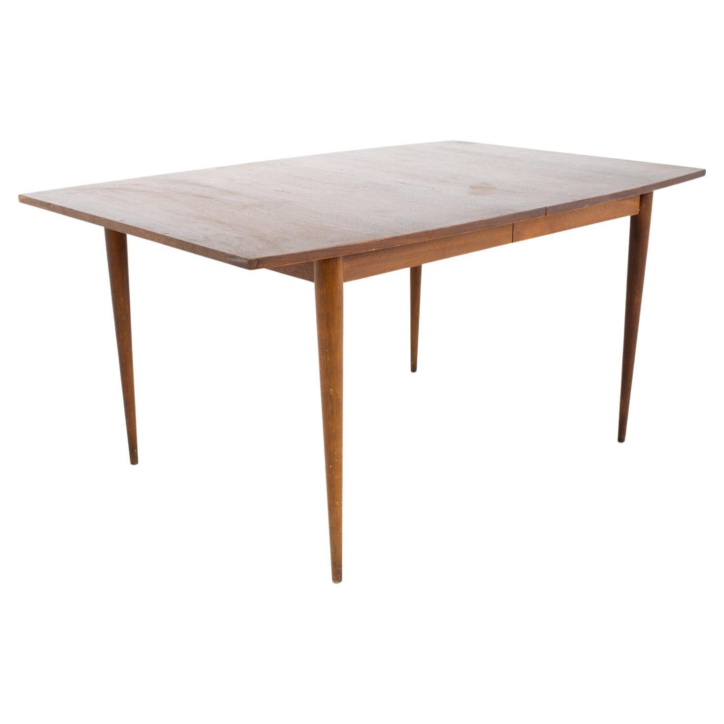 Table de salle à manger Broyhill Brasilia mi-siècle moderne, sans feuille en vente