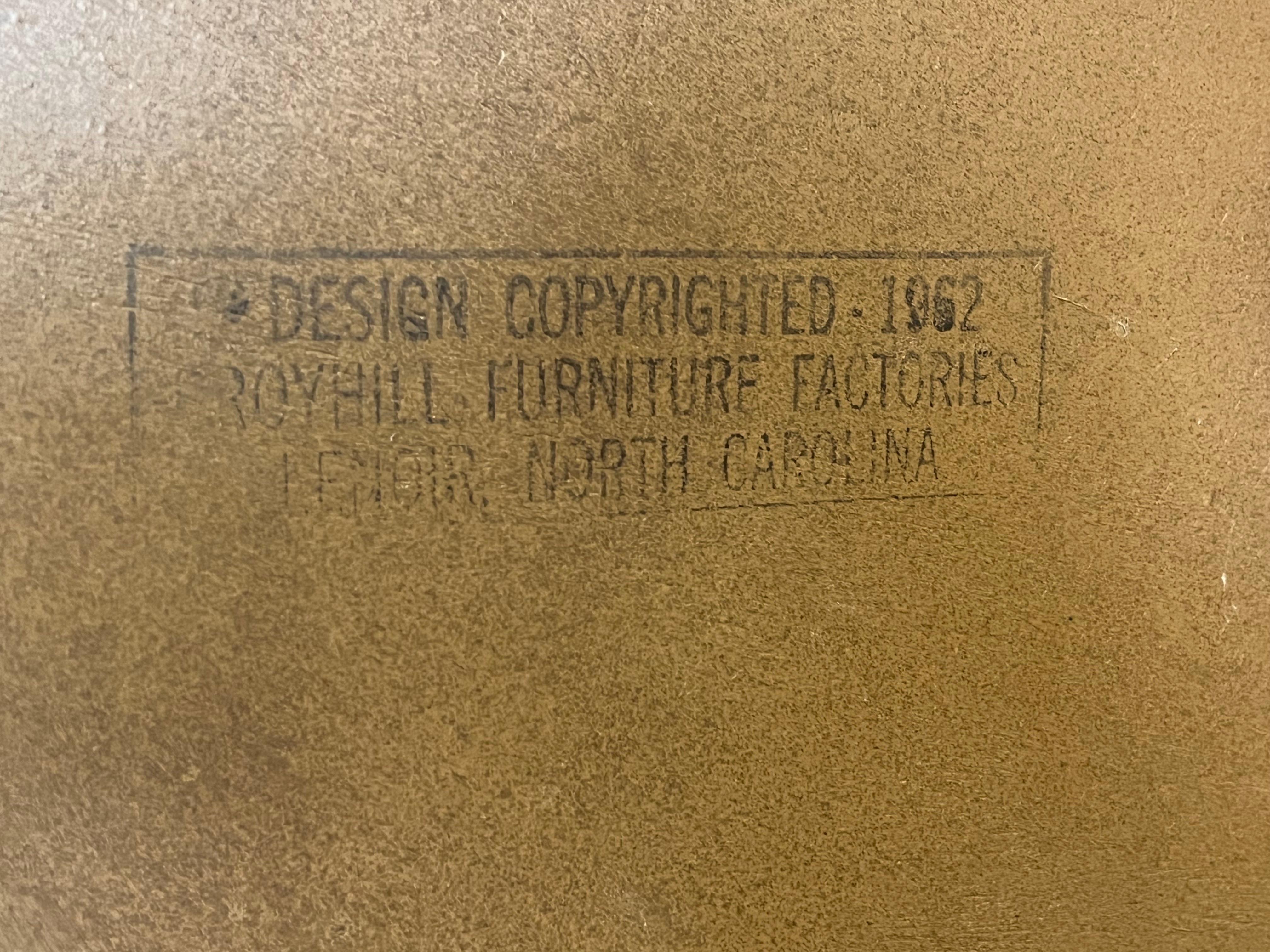 Broyhill Brasilia Mid-Century Modern Walnut Cathedral Coffee Table, 1962 2