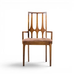 Broyhill Brasilia Mid Century Walnut Arm Dining Chair