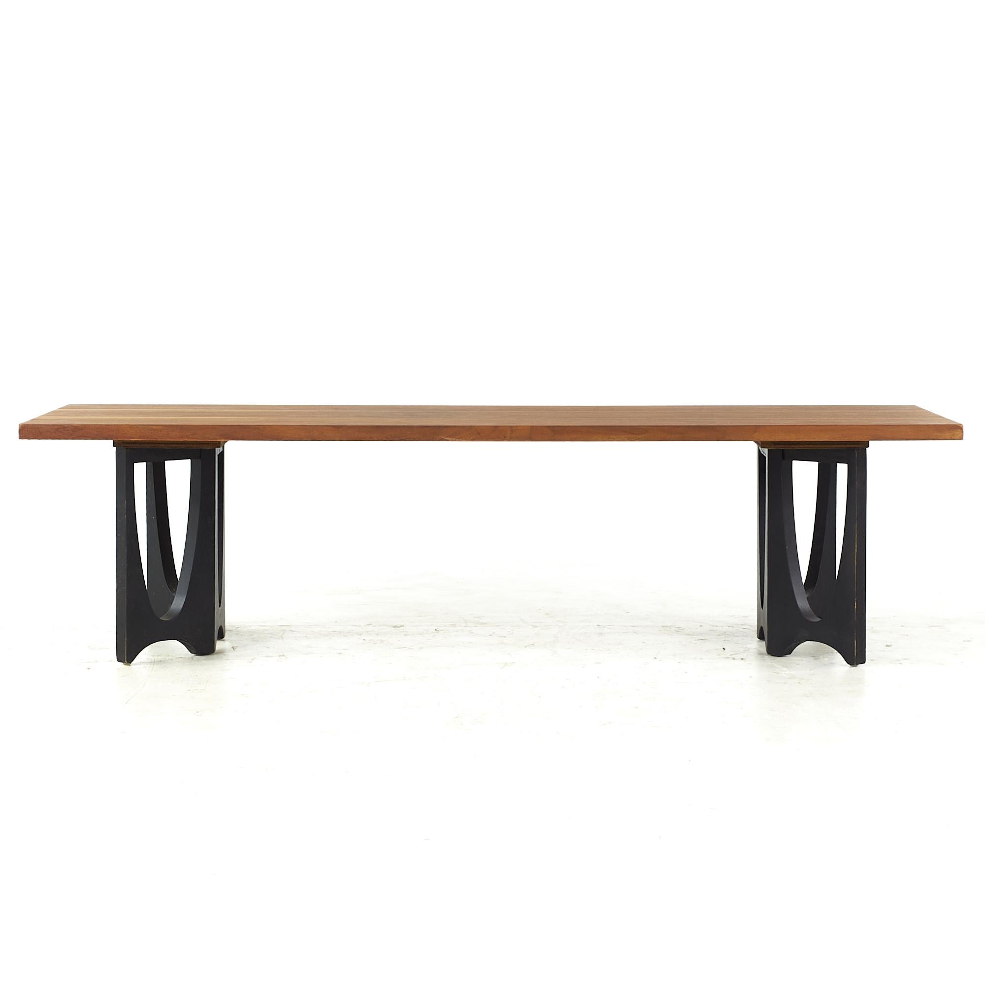 Broyhill Brasilia midcentury walnut coffee table

This coffee table measures: 60 wide x 22 deep x 15.75 inches high

All pieces of furniture can be had in what we call restored vintage condition. That means the piece is restored upon purchase so