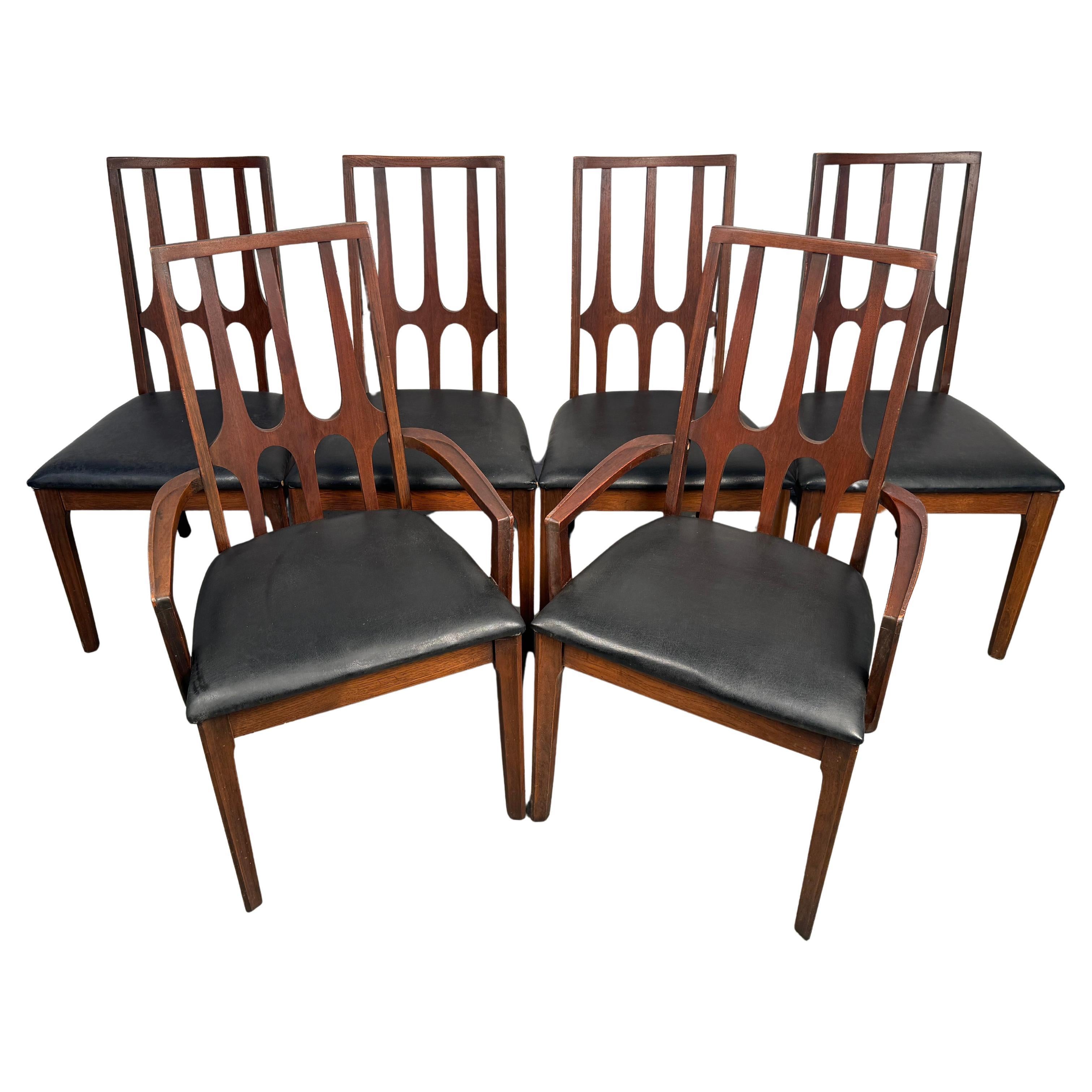 Broyhill "Brasilia" Mid Century Walnut Dining Chairs