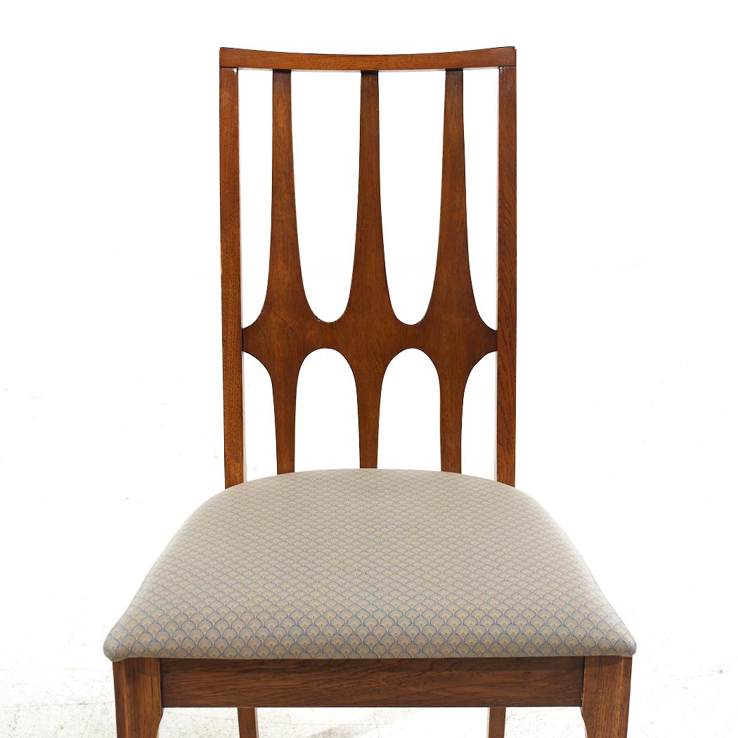 Broyhill Brasilia Mid Century Walnut Dining Chairs - Set of 10 For Sale 3