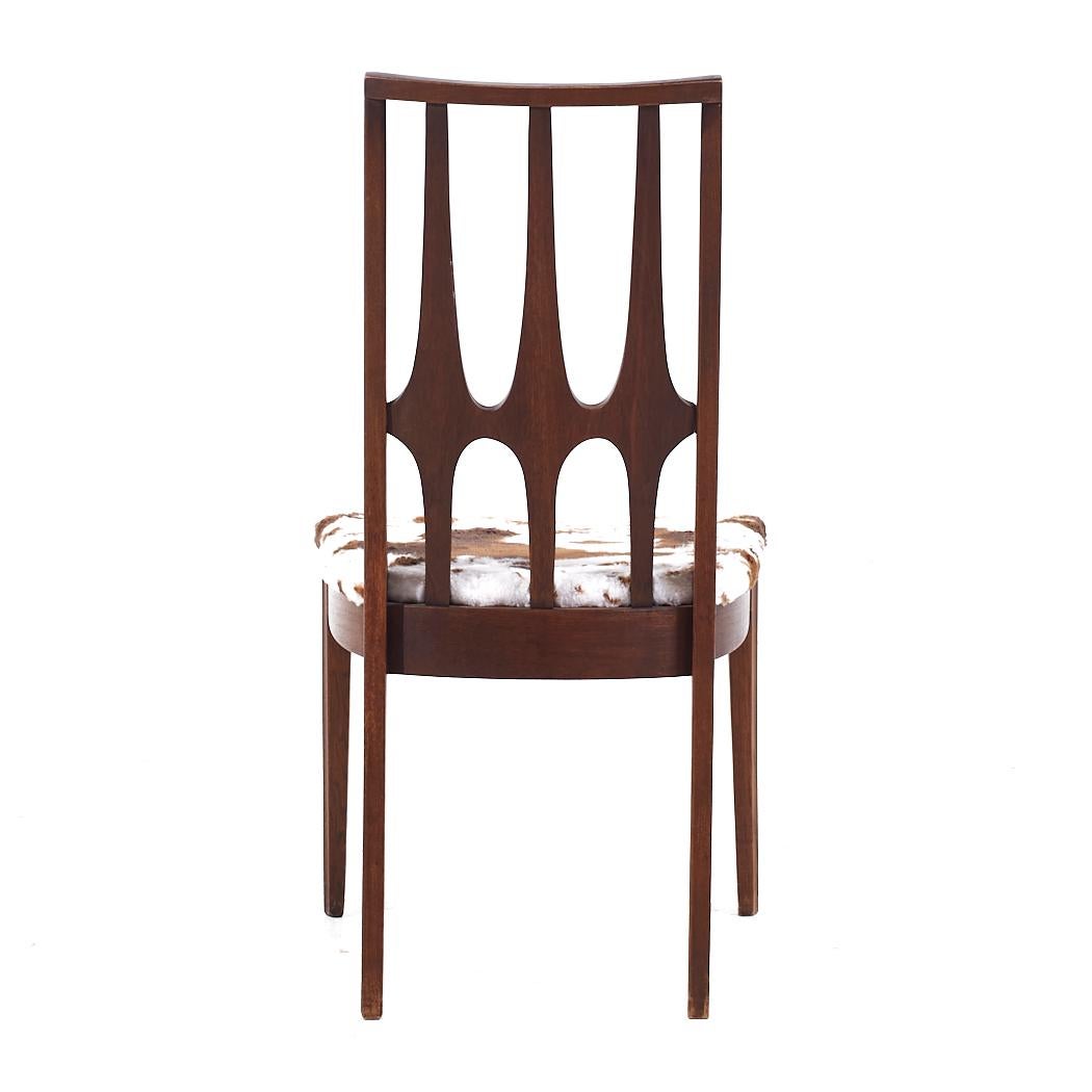 Broyhill Brasilia Mid Century Walnut Dining Chairs - Set of 10 For Sale 1
