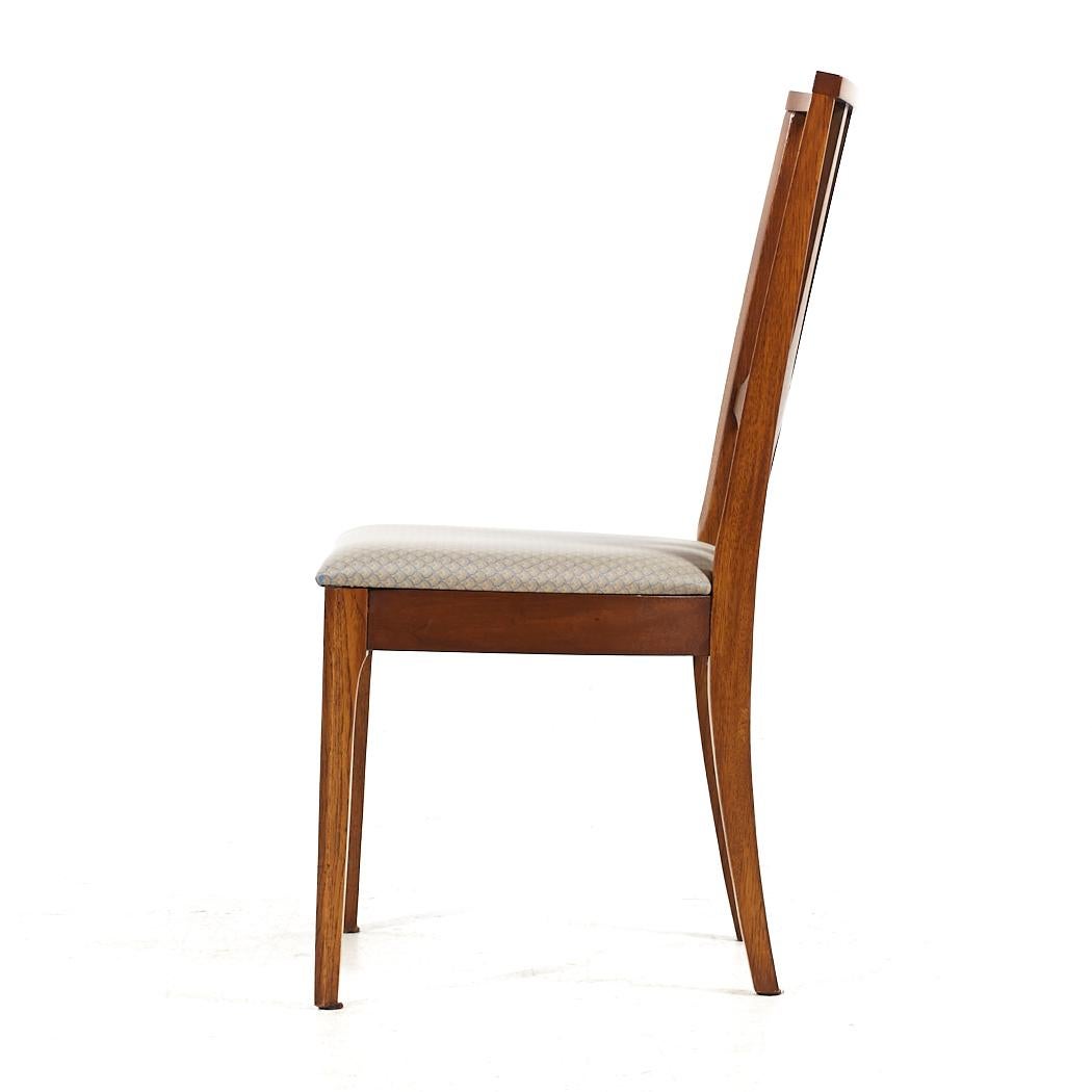 Broyhill Brasilia Mid Century Walnut Dining Chairs - Set of 10 For Sale 2