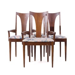 Broyhill Brasilia Mid Century Walnut Dining Chairs - Set of 4