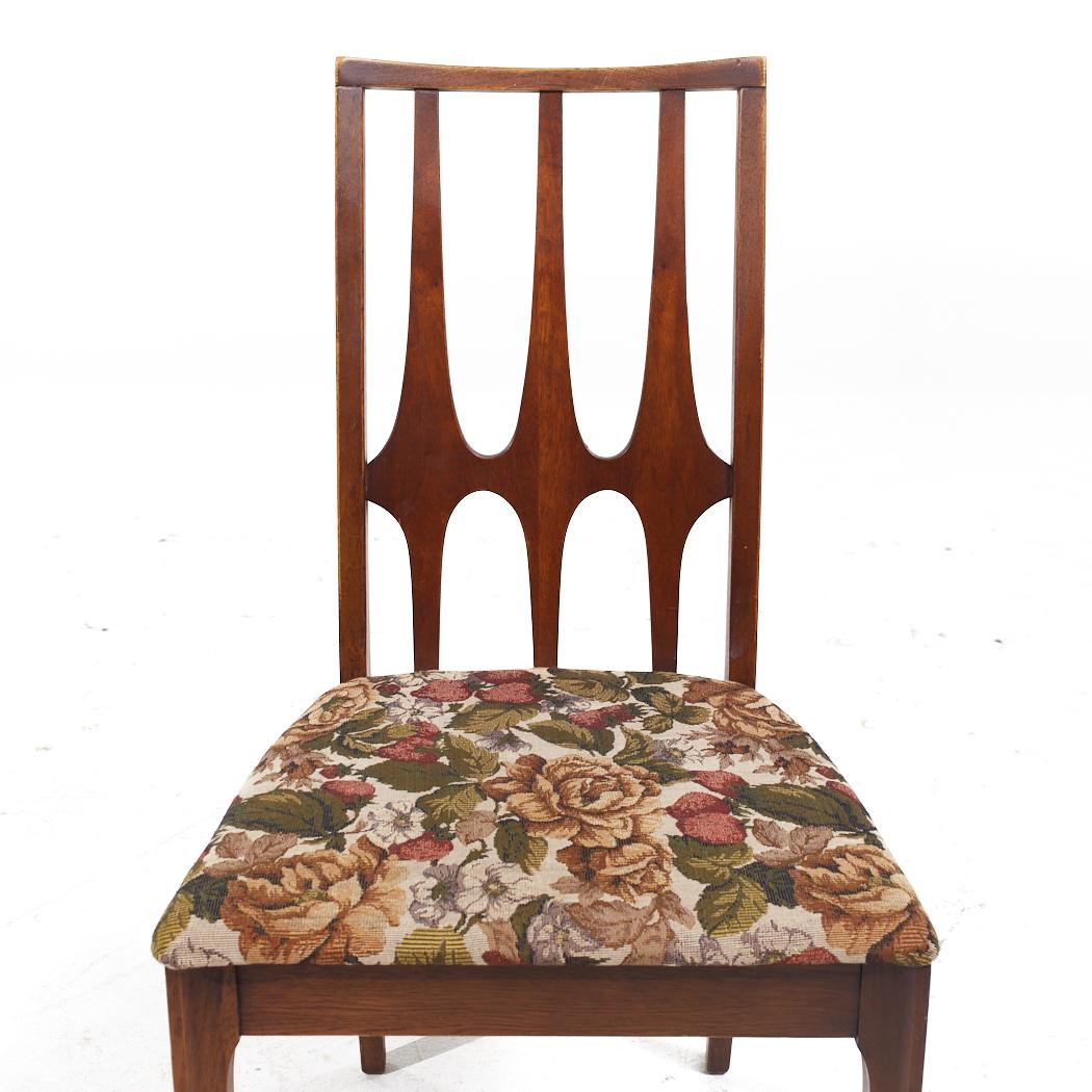 Broyhill Brasilia Mid Century Walnut Dining Chairs - Set of 6 For Sale 3