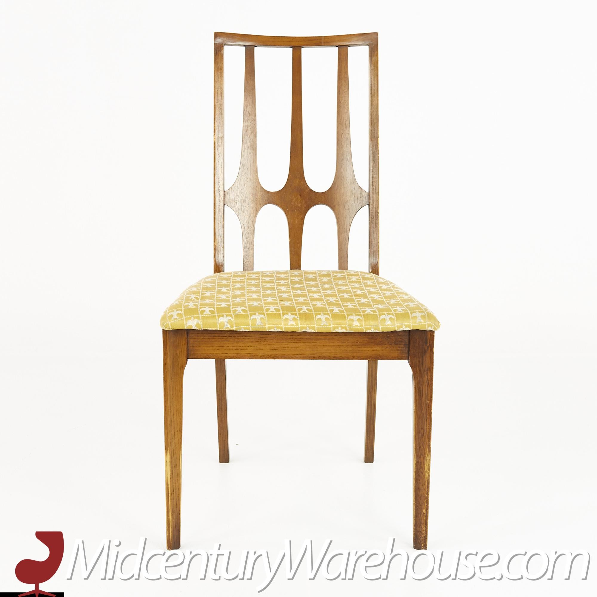 Broyhill Brasilia Mid Century Walnut Dining Chairs, Set of 6 4