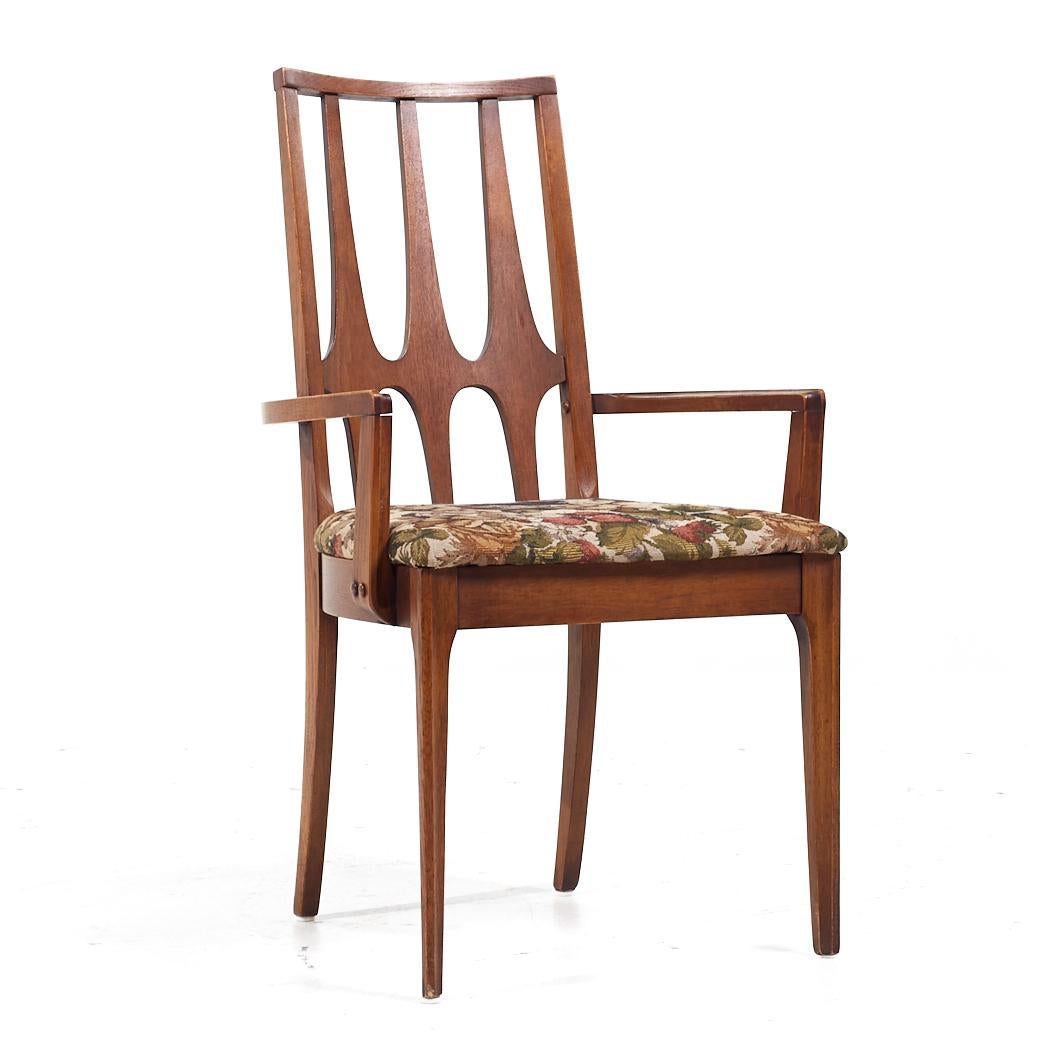 Broyhill Brasilia Mid Century Walnut Dining Chairs - Set of 6 For Sale 4