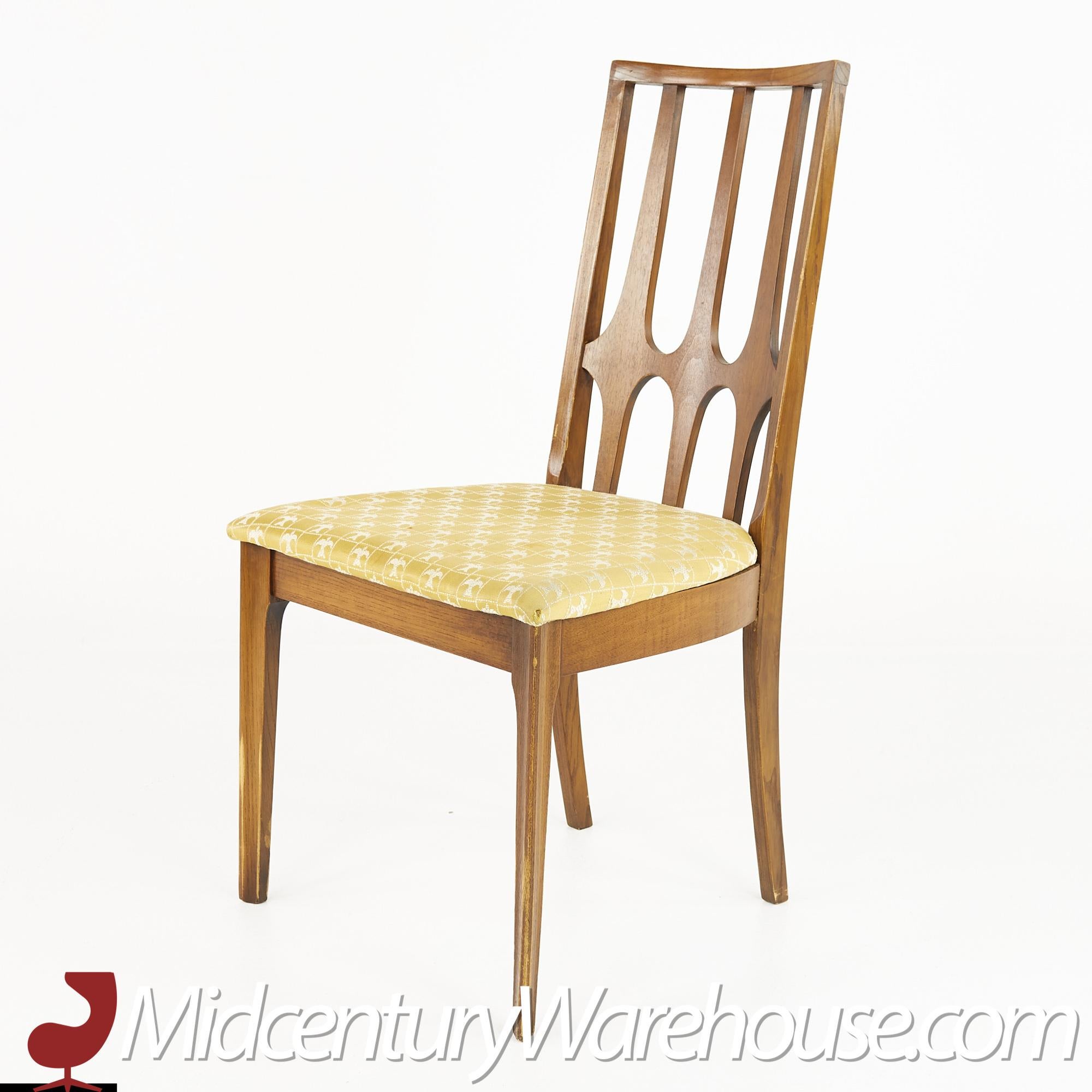 Broyhill Brasilia Mid Century Walnut Dining Chairs, Set of 6 5