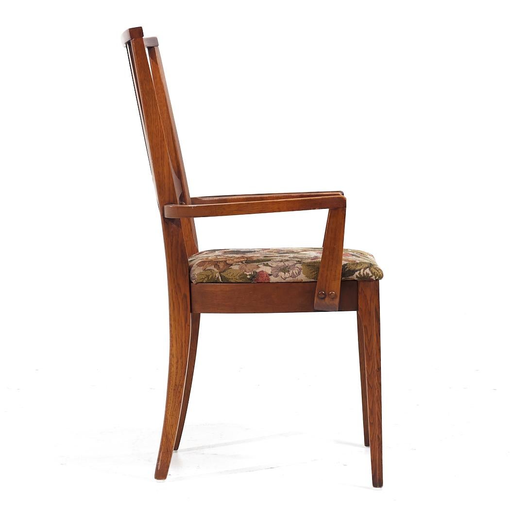 Broyhill Brasilia Mid Century Walnut Dining Chairs - Set of 6 For Sale 7