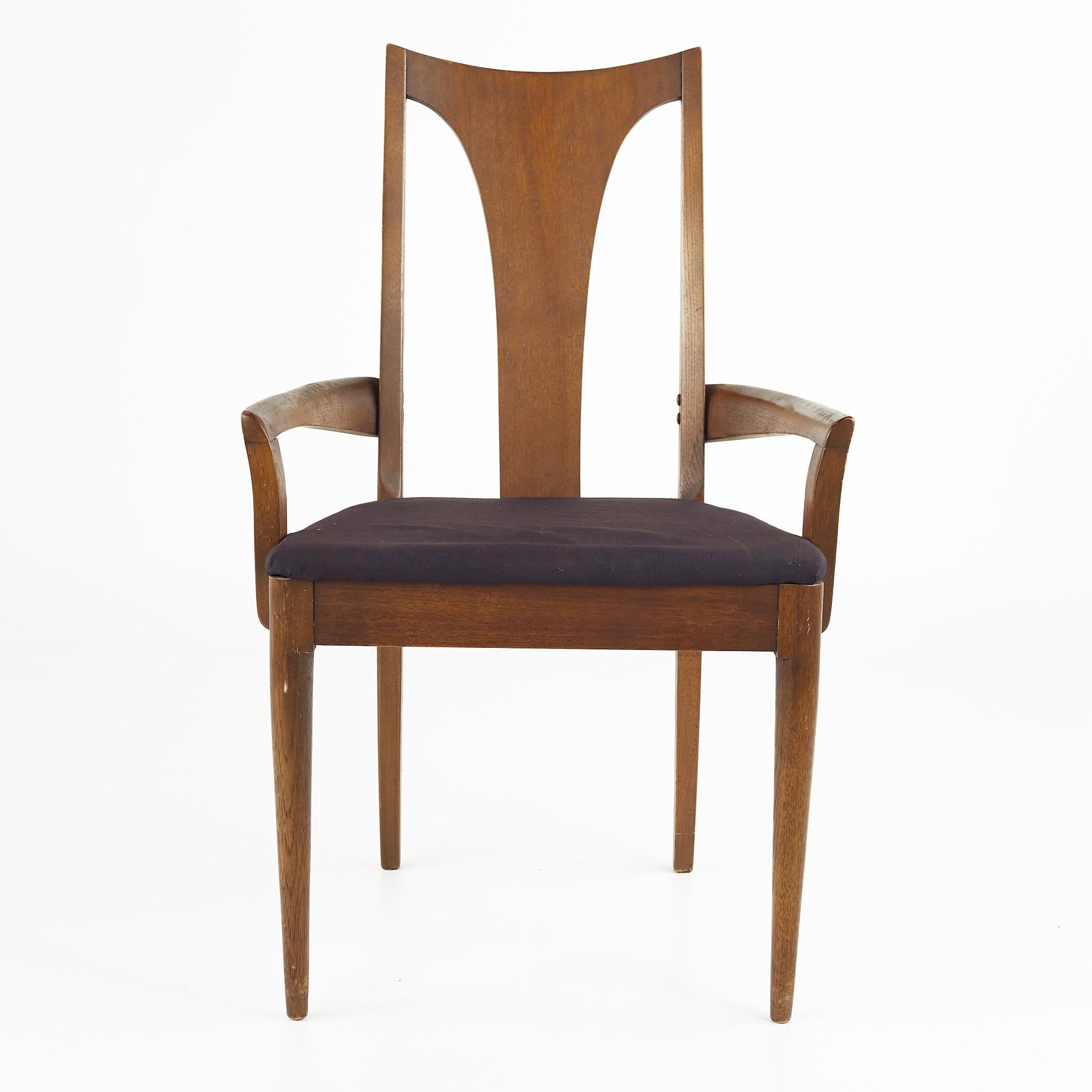 Broyhill Brasilia Mid Century Walnut Dining Chairs, Set of 6 11