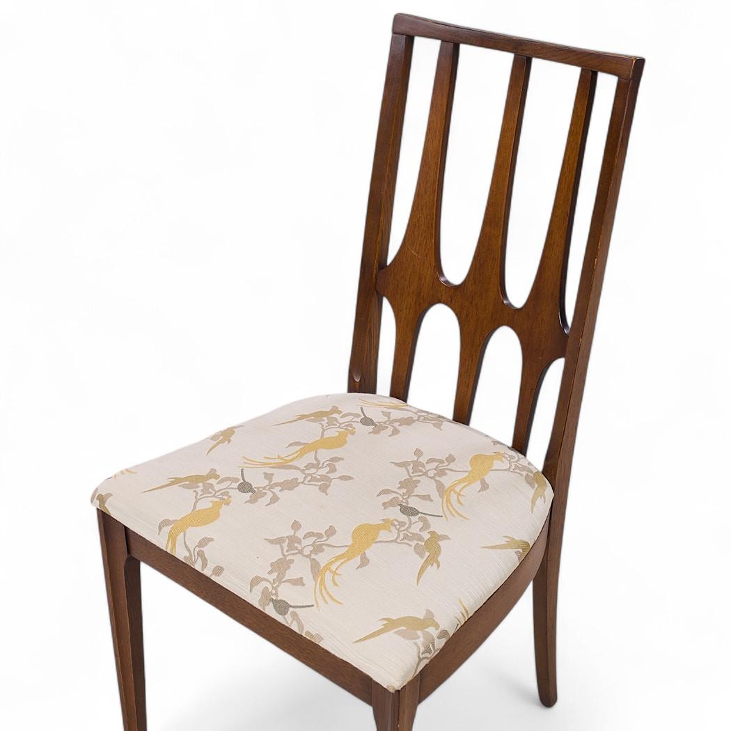 Broyhill Brasilia Mid Century Nussbaum Esszimmerstühle - Satz von 6 (Polster) im Angebot