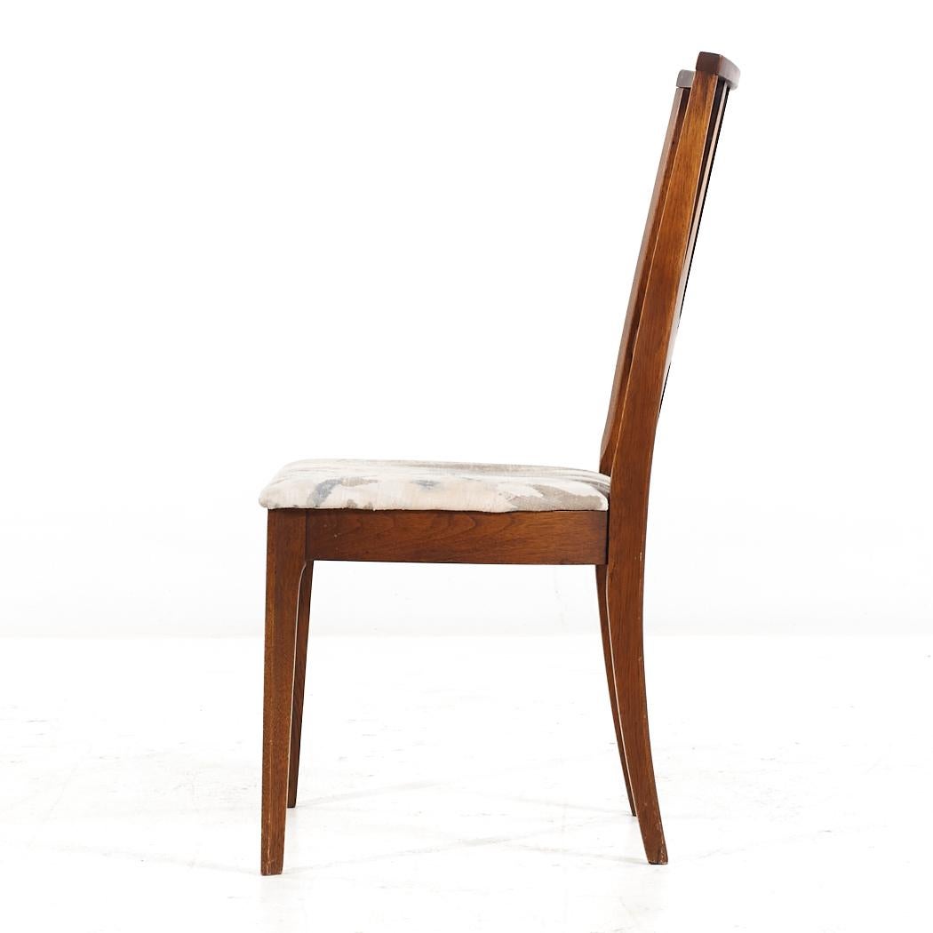 Broyhill Brasilia Mid Century Walnut Dining Chairs - Set of 6 For Sale 2