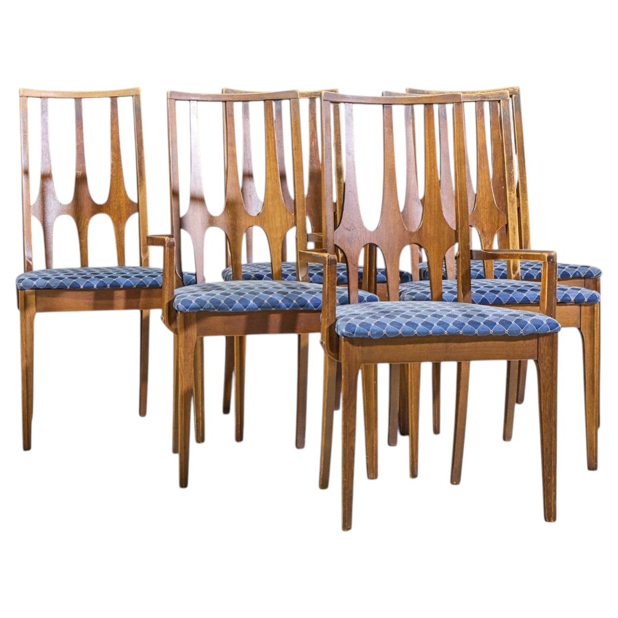 Broyhill Brasilia Mid Century Nussbaum Esszimmerstühle - Satz von 6 im Angebot