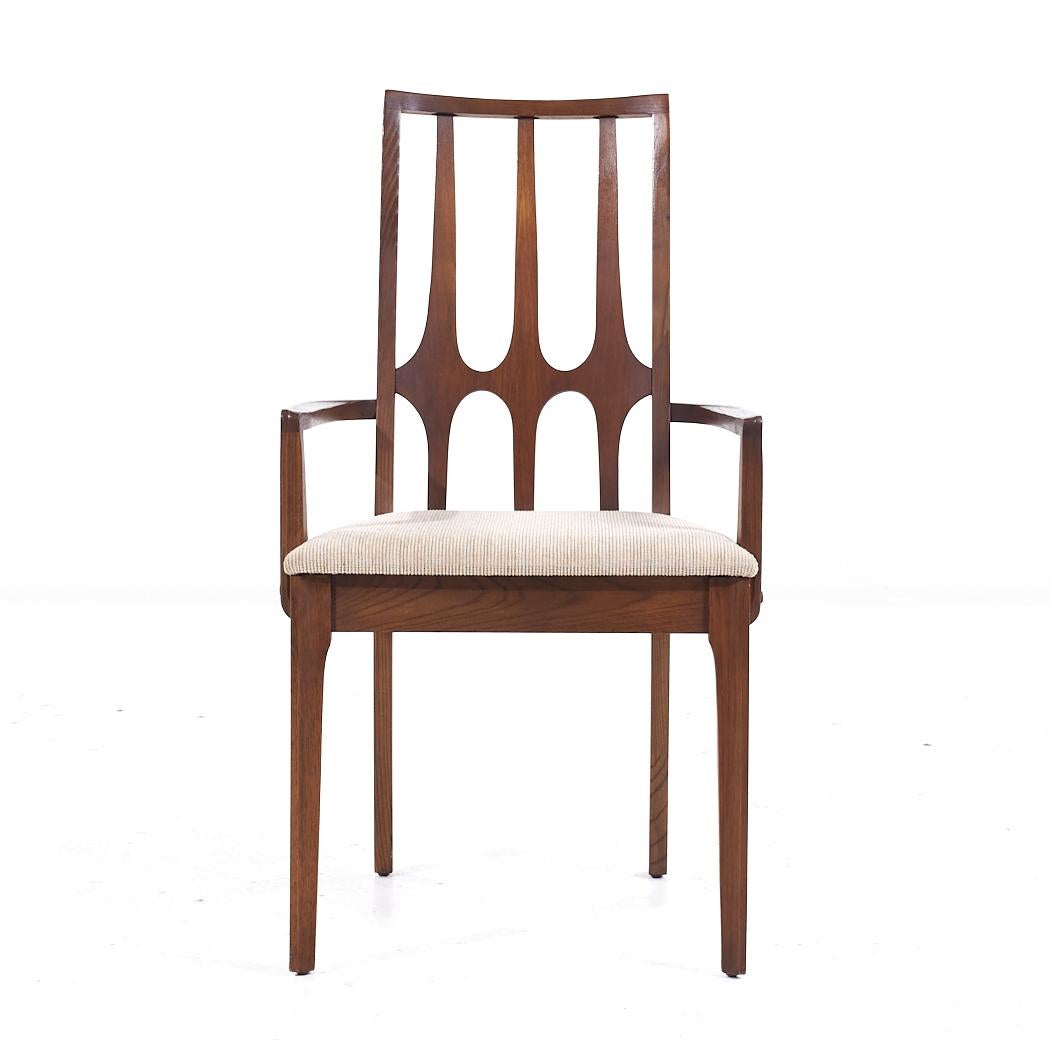 Broyhill Brasilia Mid Century Walnut Dining Chairs - Set of 8 For Sale 5