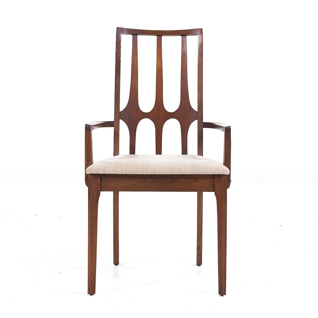 Broyhill Brasilia Mid Century Walnut Dining Chairs - Set of 8 5