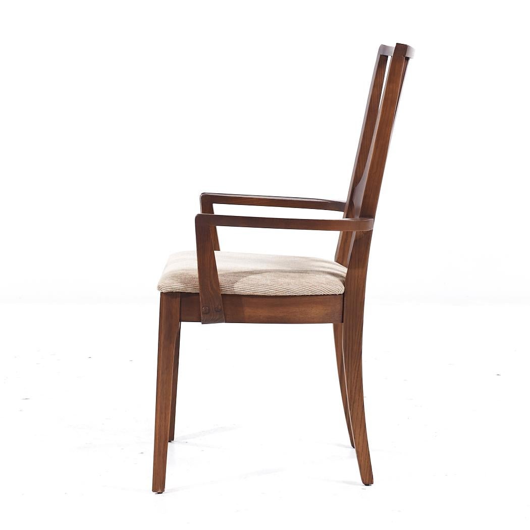 Broyhill Brasilia Mid Century Walnut Dining Chairs - Set of 8 9