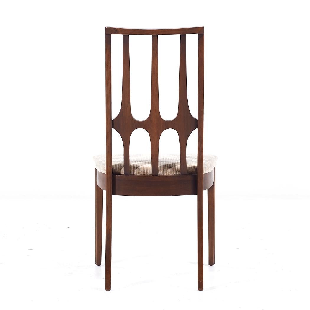 Broyhill Brasilia Mid Century Walnut Dining Chairs - Set of 8 For Sale 1