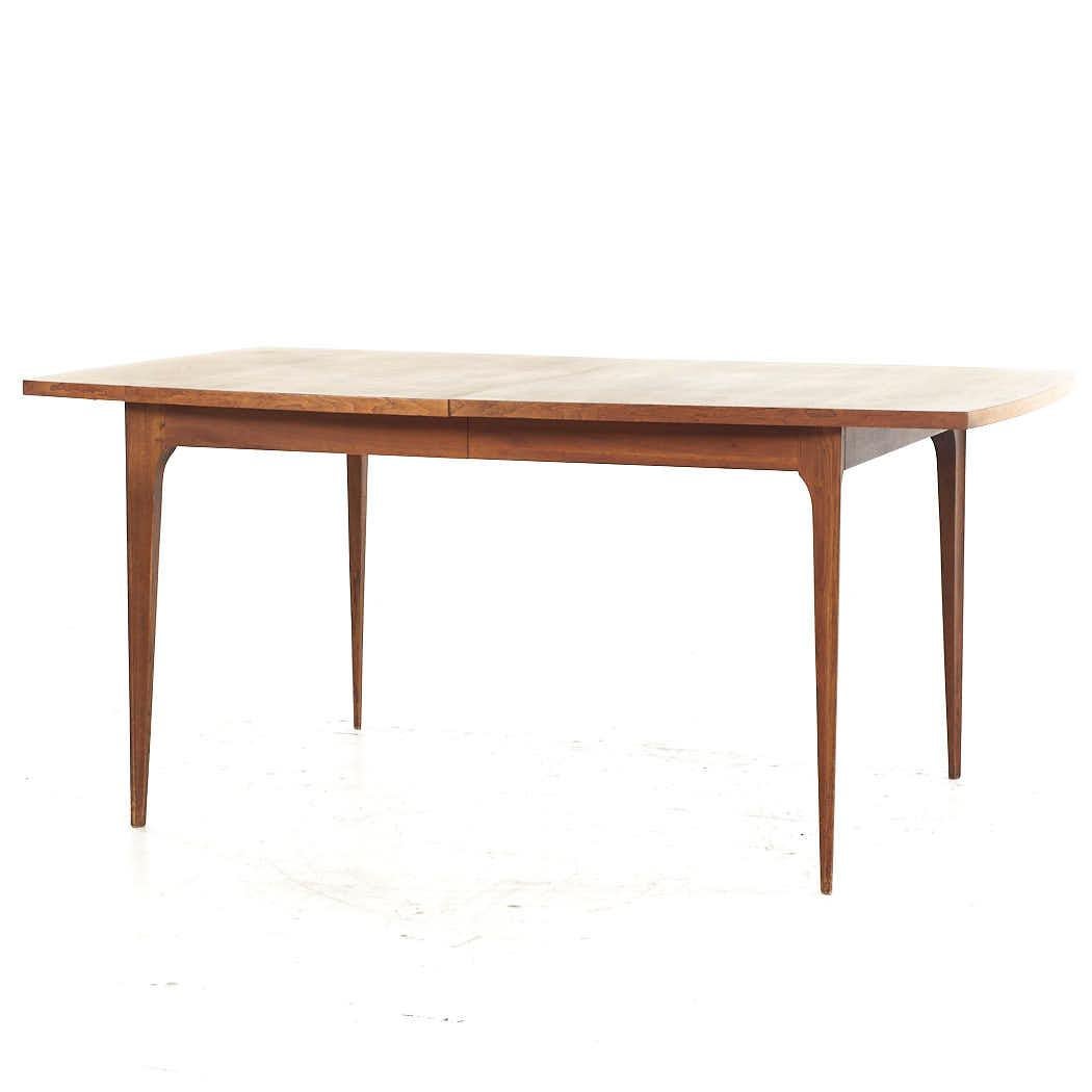Broyhill Brasilia Mid Century Walnut Dining Table with 1 Leaf For Sale ...