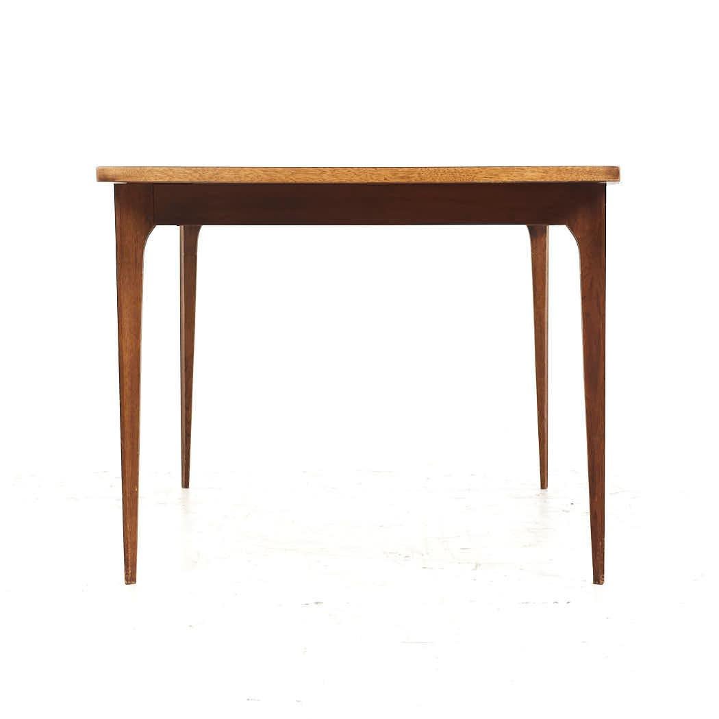 Broyhill Brasilia Mid Century Walnut Dining Table with 1 Leaf For Sale ...