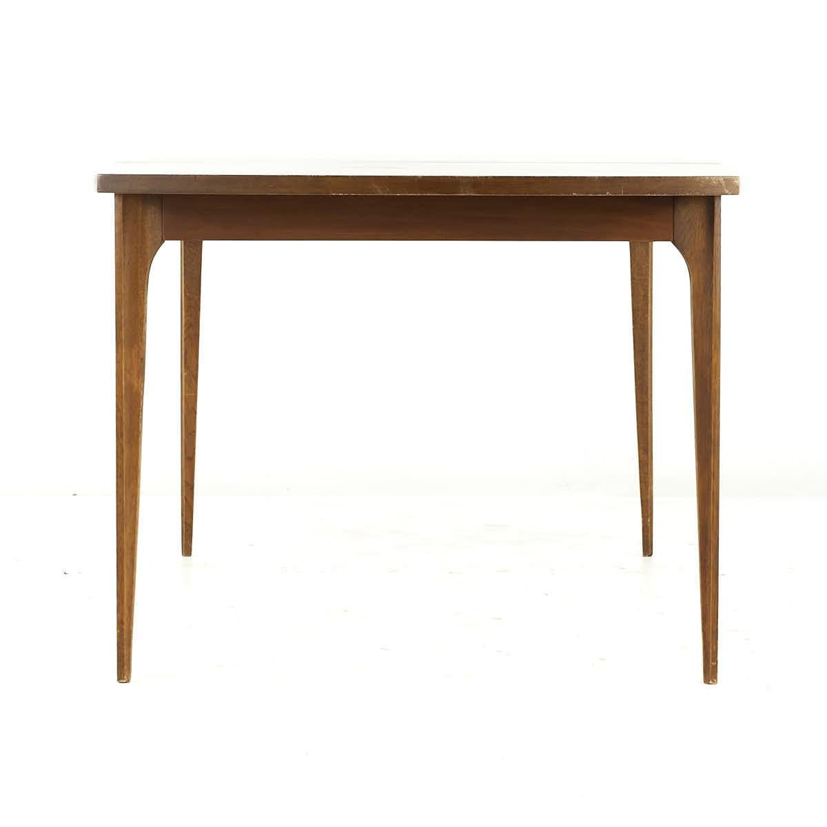 Broyhill Brasilia Mid Century Walnut Dining Table with One Leaf For ...