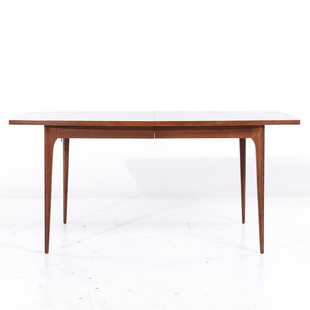 Broyhill Brasilia Mid Century Walnut Expanding Dining Table with 2 ...