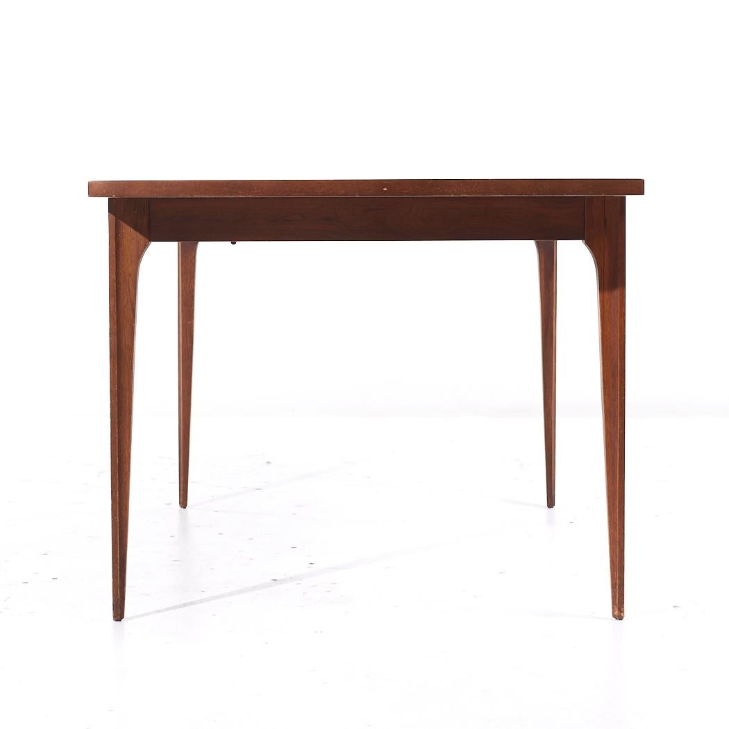 Broyhill Brasilia Mid Century Walnut Expanding Dining Table with 2 ...