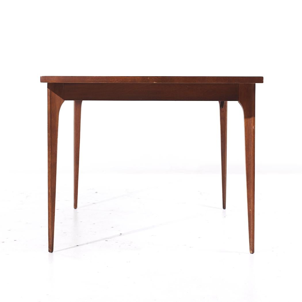 Broyhill Brasilia Mid Century Walnut Expanding Dining Table with 2 ...