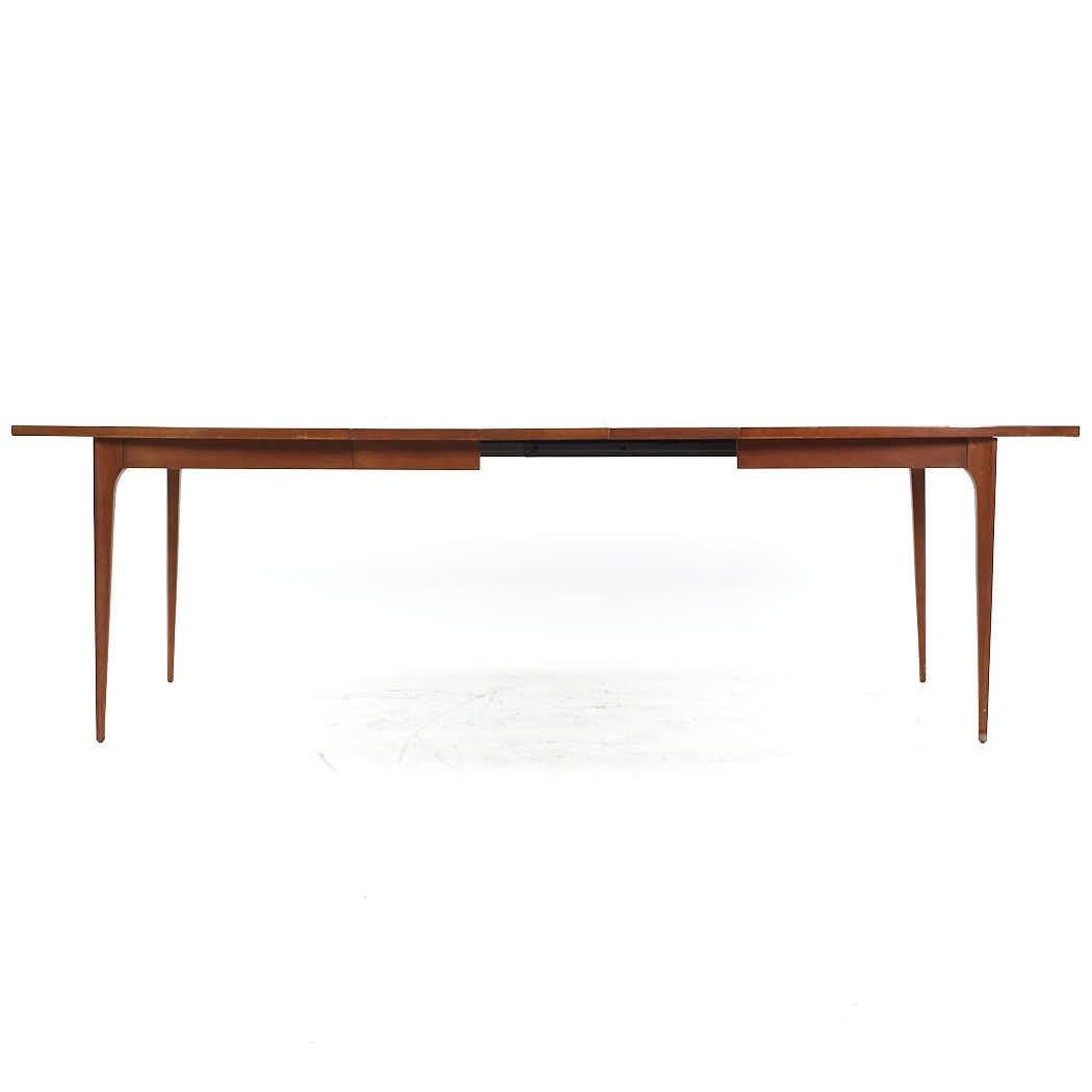 Broyhill Brasilia Mid Century Walnut Expanding Dining Table with 3 ...