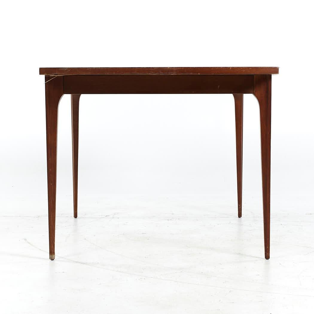 Broyhill Brasilia Mid Century Walnut Expanding Dining Table with 3 ...