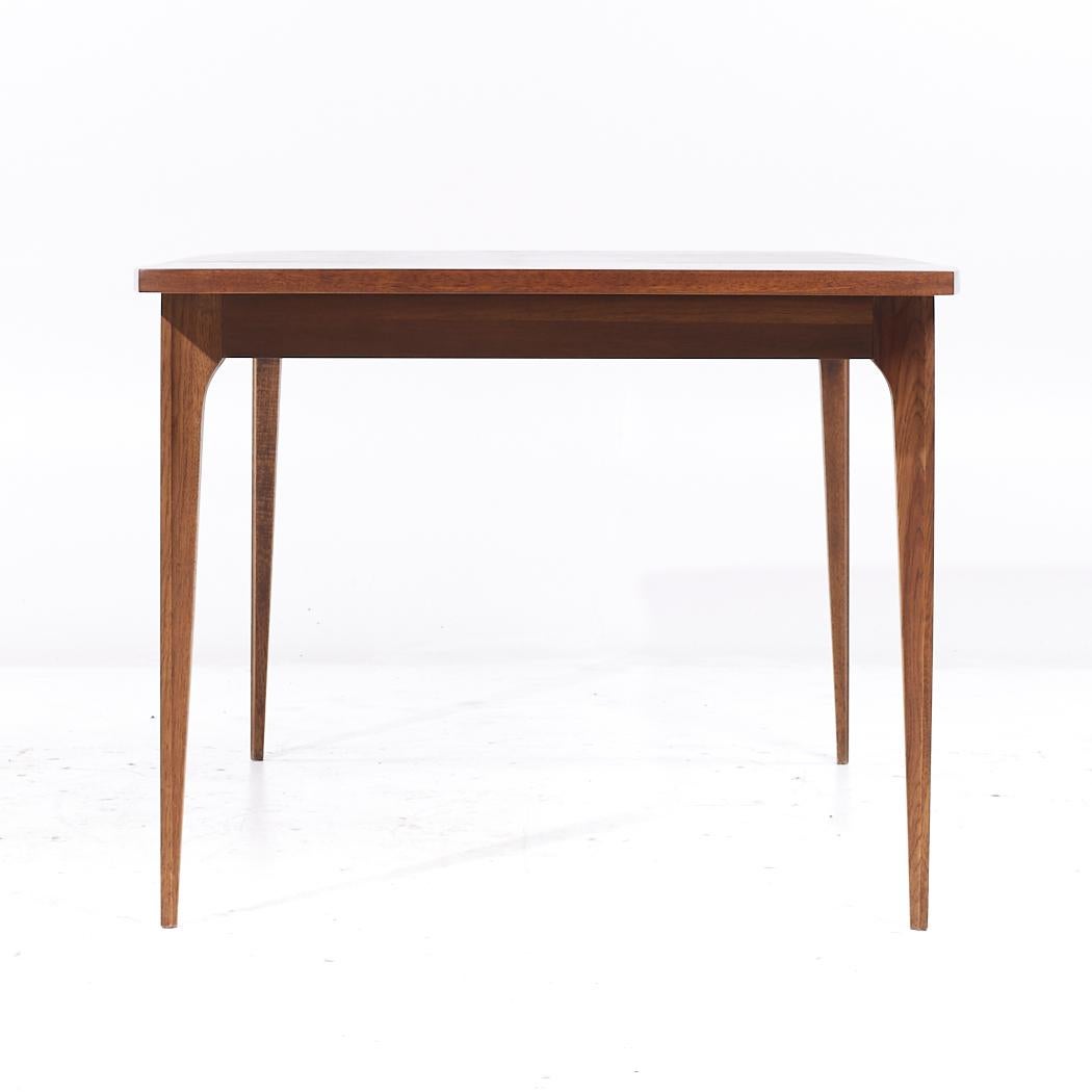 Broyhill Brasilia Mid Century Walnut Expanding Dining Table with 3 ...